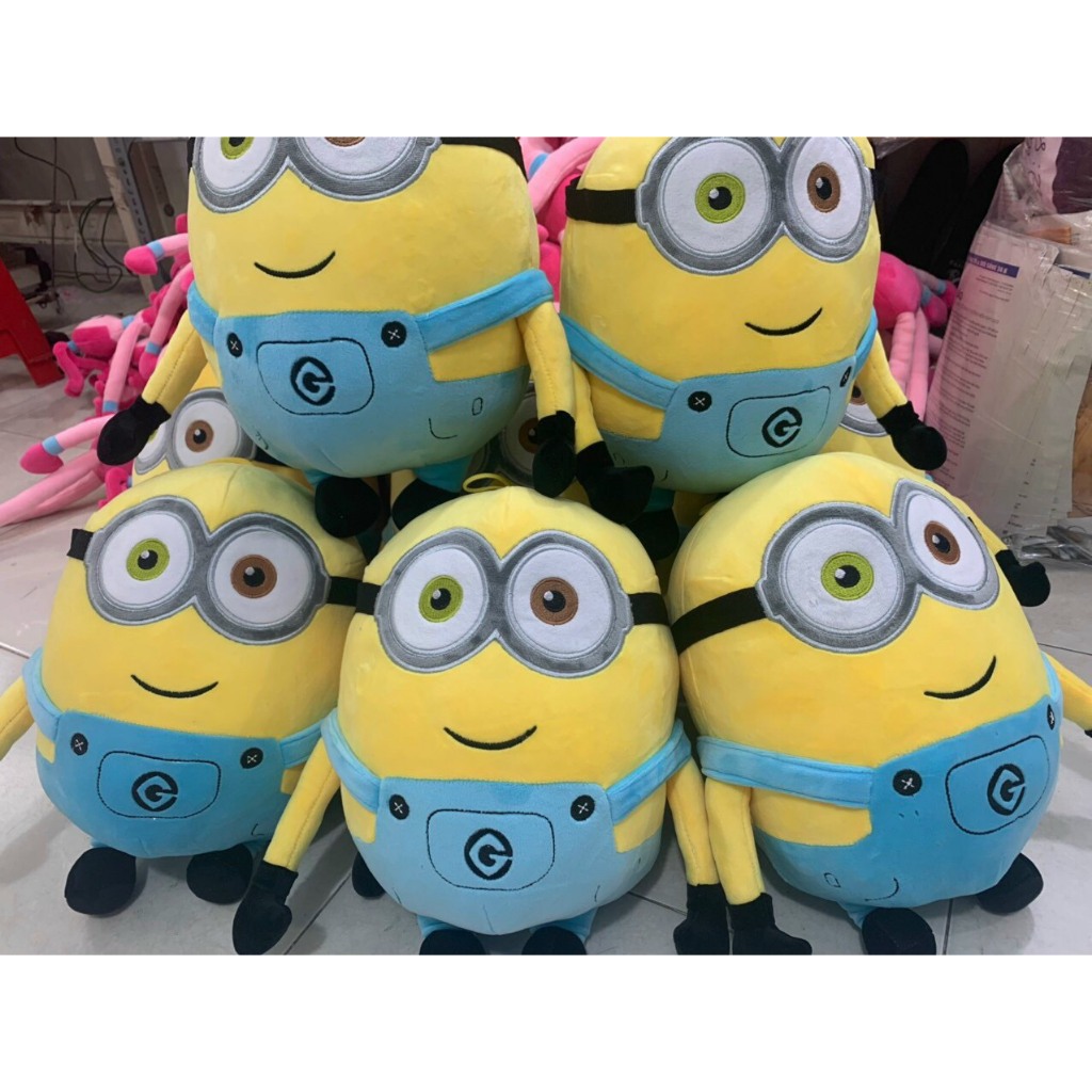 Thú nhồi bông minion vàng đáng yêu - Size từ 20cm đến 1m2 - Quà tặng gấu bông minion dễ thương cho bé