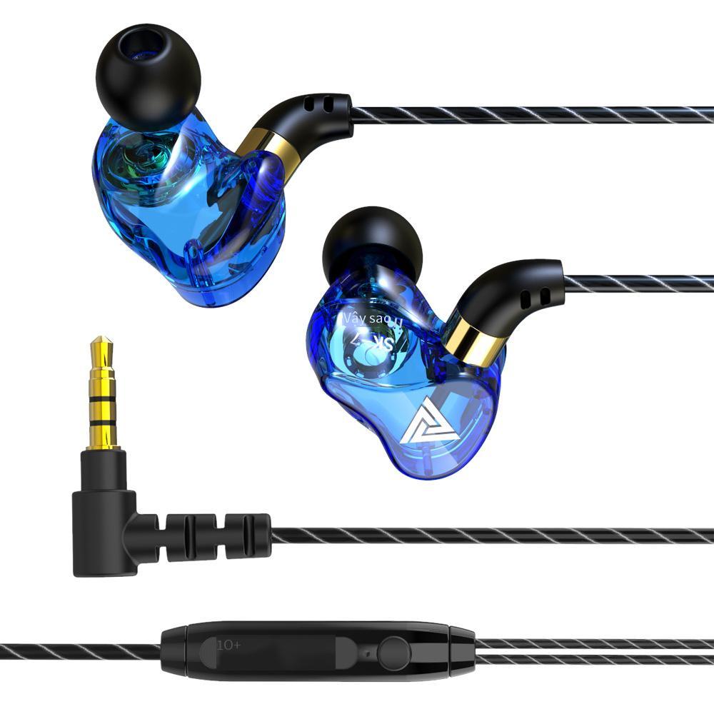 Khuyến mại QKZ SK7 In-Ear Tai nghe Dynamic Tai nghe Nút tai có dây HIFI Nghe Tai nghe Chơi game DIY Tai nghe trò chơi