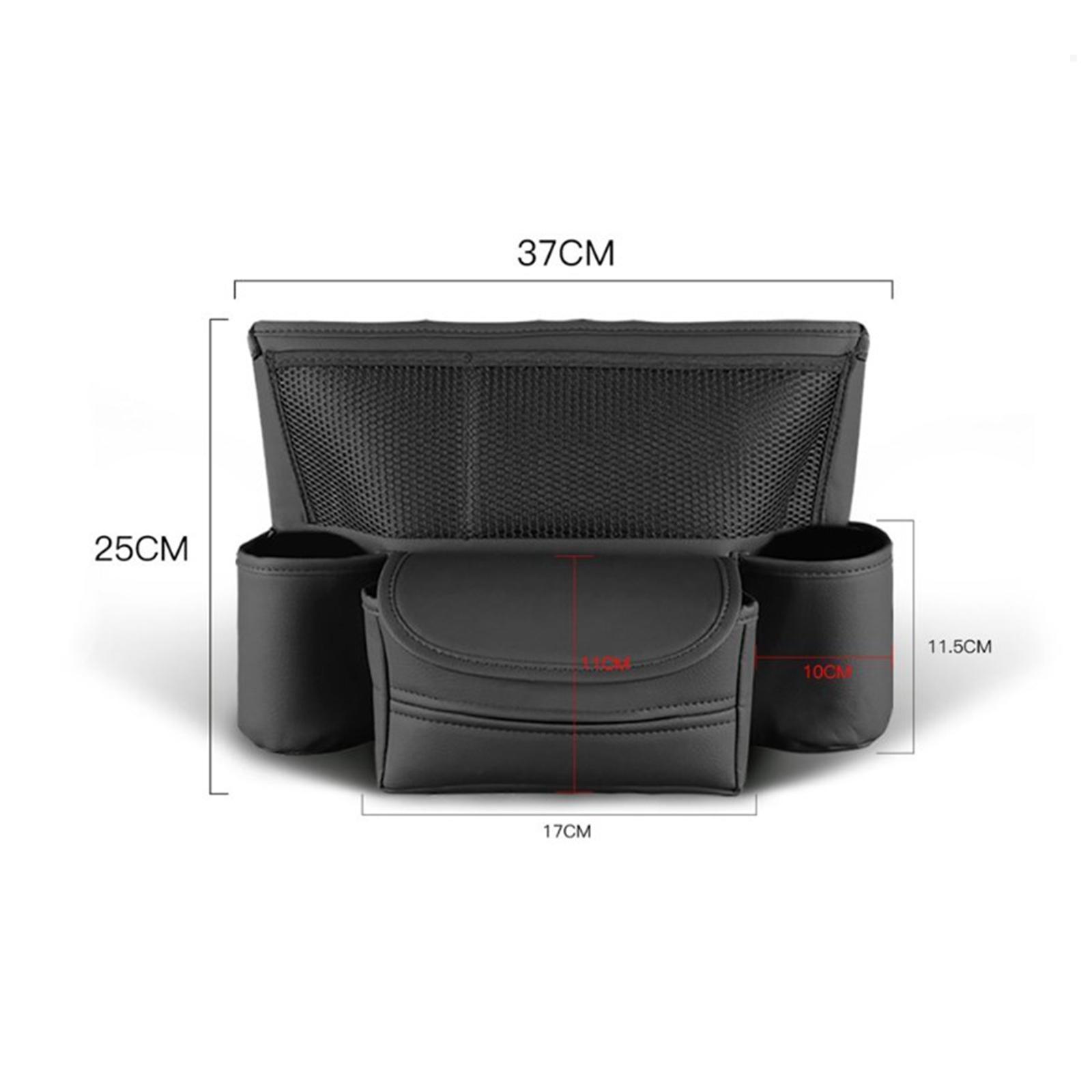 Seat Storage Bag Organizer Seat Storage Barrier Automotive Consoles Organizer Car Central Control Storage Bag for Snacks