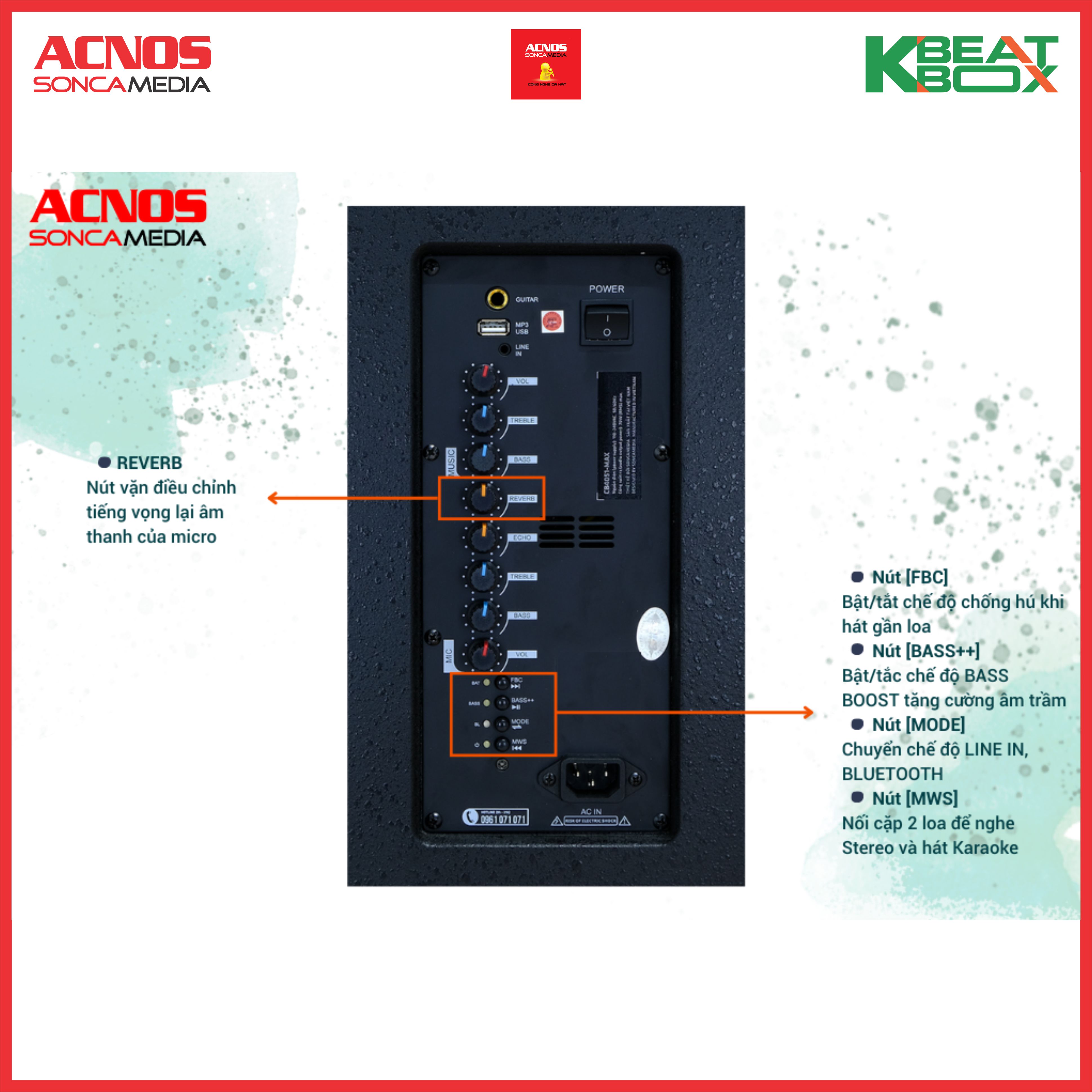 Dàn âm thanh di động ACNOS CB4051MAX