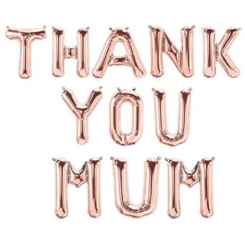 Bộ bong bóng chữ Thank You Mom ballloon set mfd25
