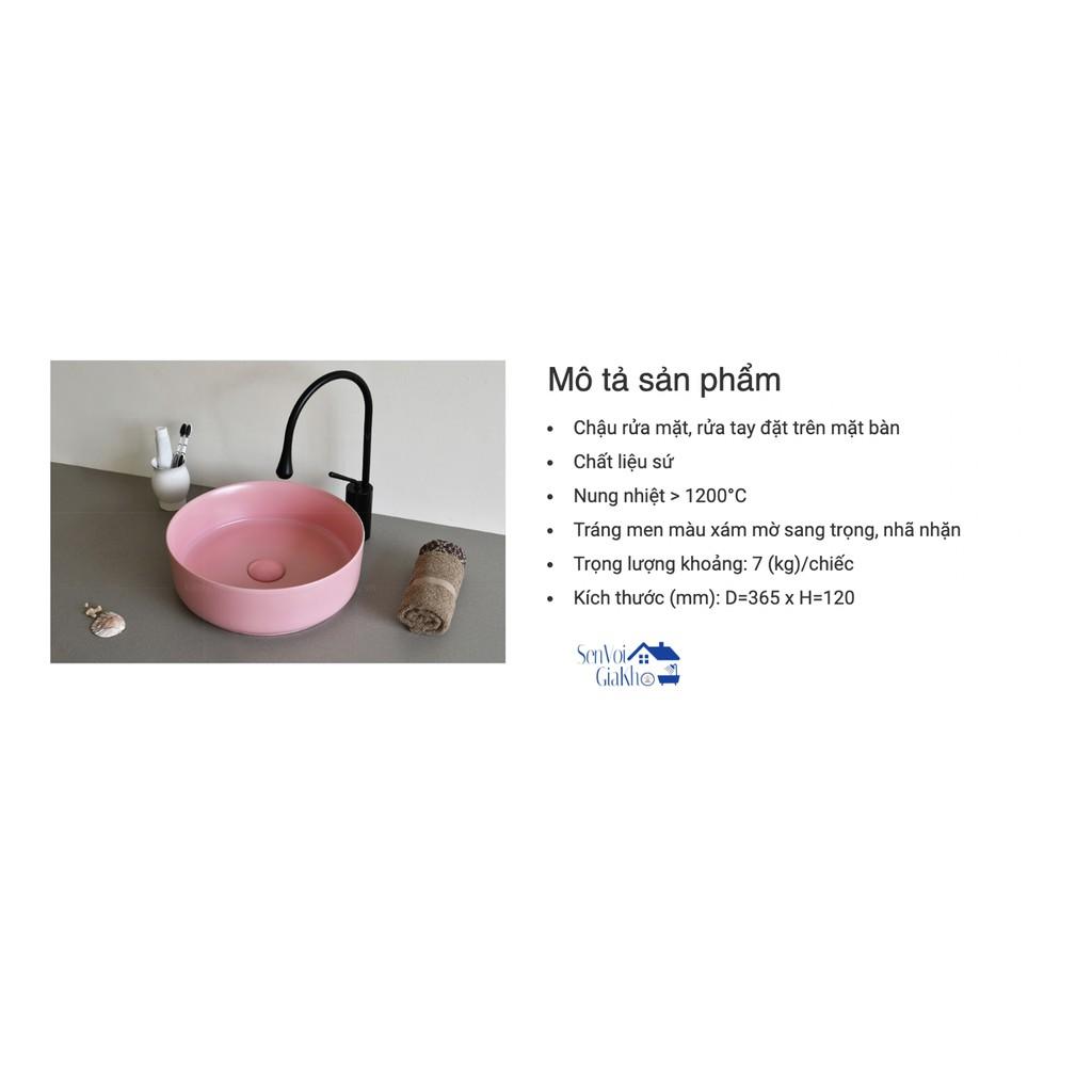 Chậu sứ mỹ thuật - Chậu lavabo sứ đặt bàn EV-CS01