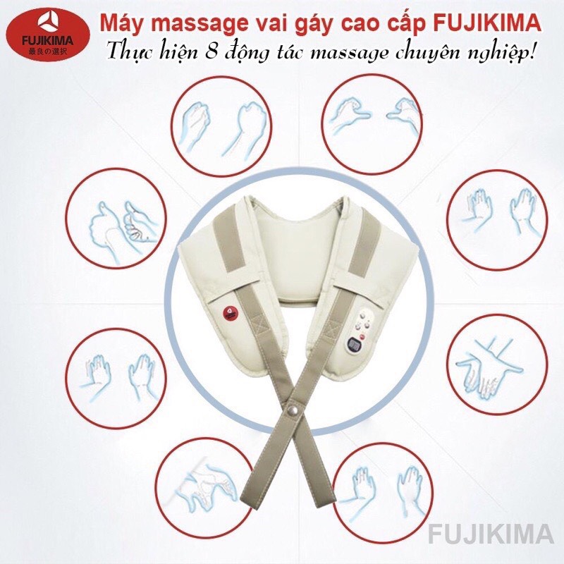 Đai massage Fujikima giảm đau mọi vai cổ gáy