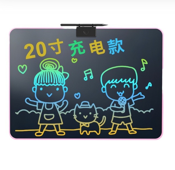 Bảng viết từ LCD dành cho trẻ em, bảng vẽ đa sắc- 20 inch