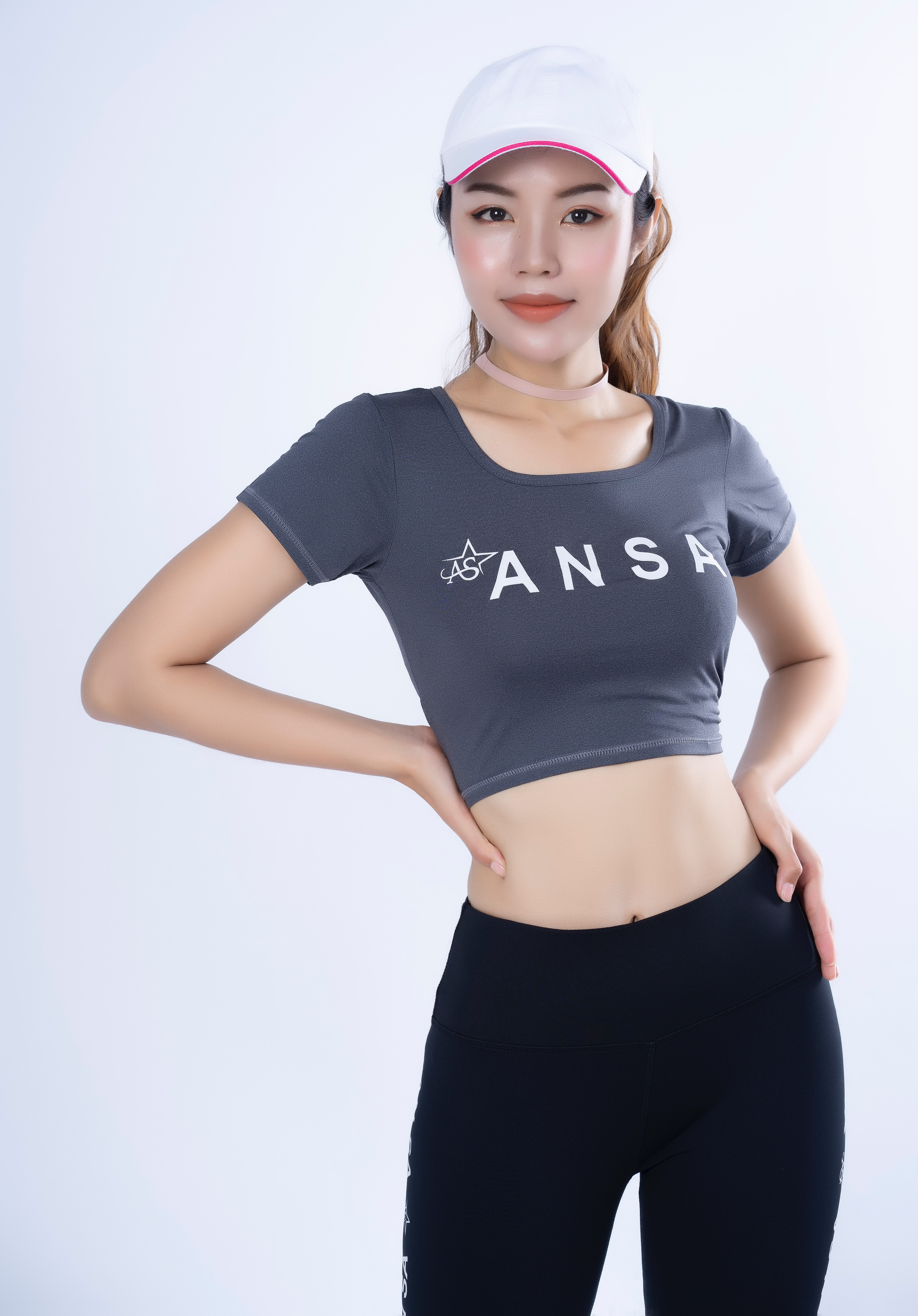 Áo tập Croptop thun nữ thể thao tay ngắn