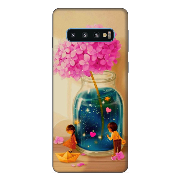 Ốp lưng cho điện thoại Samsung S10 Cánh Bướm Xanh