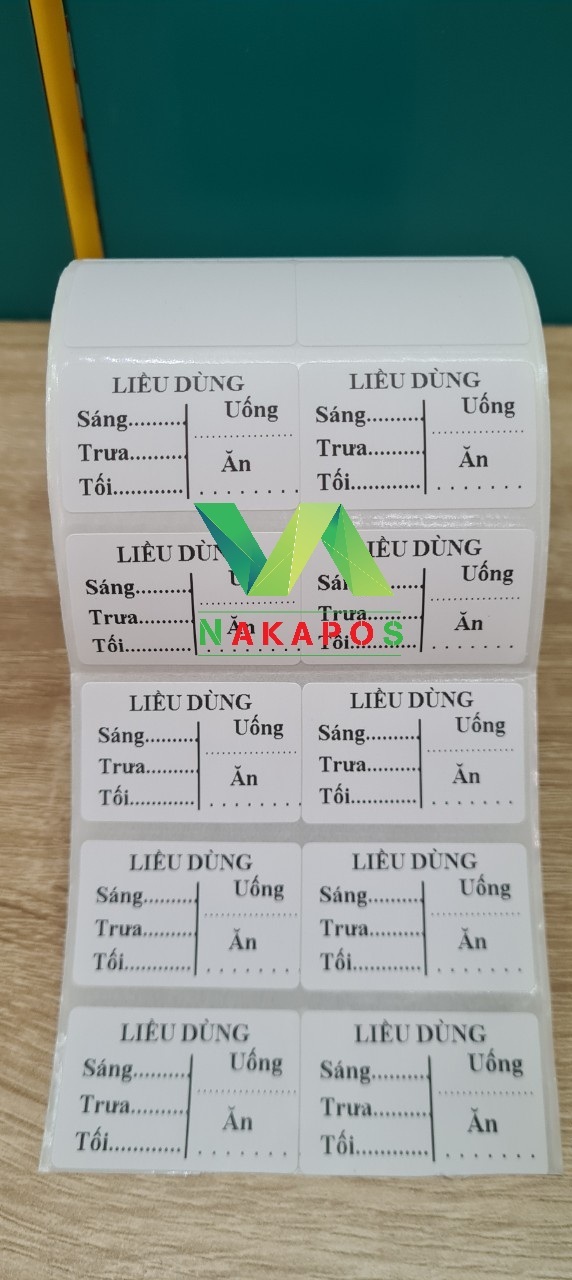 Tem chia liều dùng cho nhà thuốc