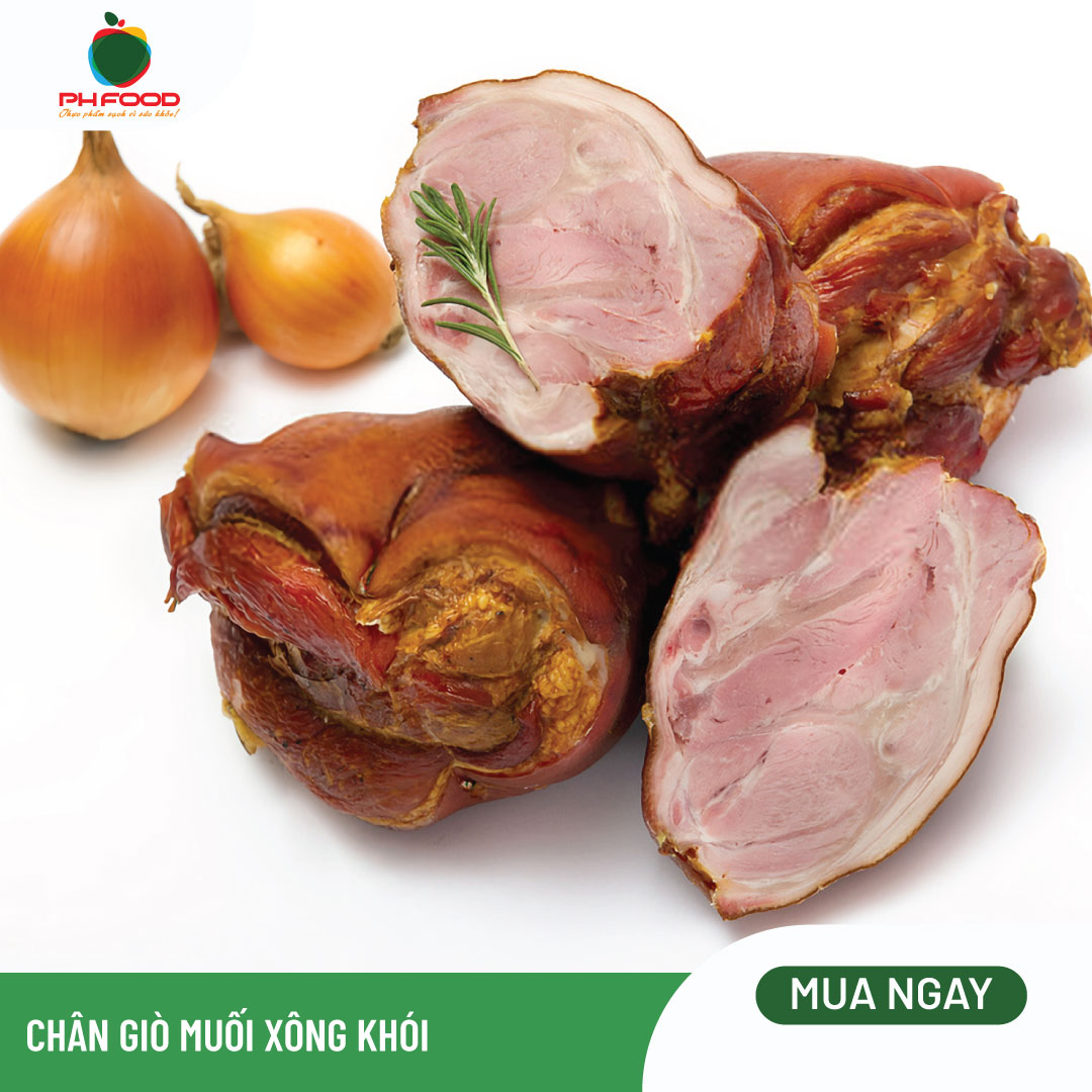 - Chân Giò Heo Ủ Muối Xông Khói Ăn Liền - 500gr
