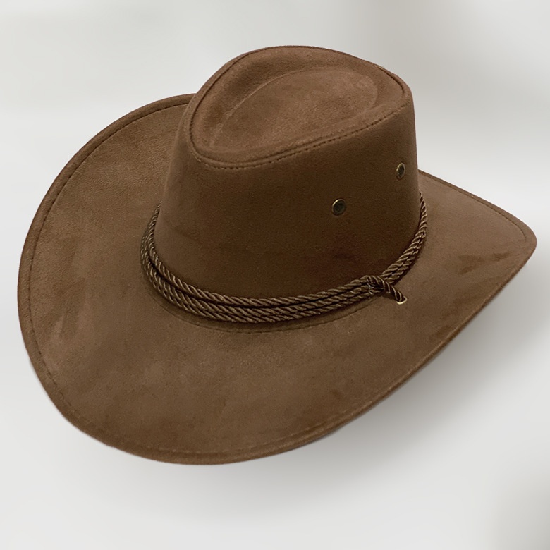 Mũ cao bồi nón cao bồi nam nữ mũ nón phớt nhung vành rộng phong cách Mỹ dona23033005