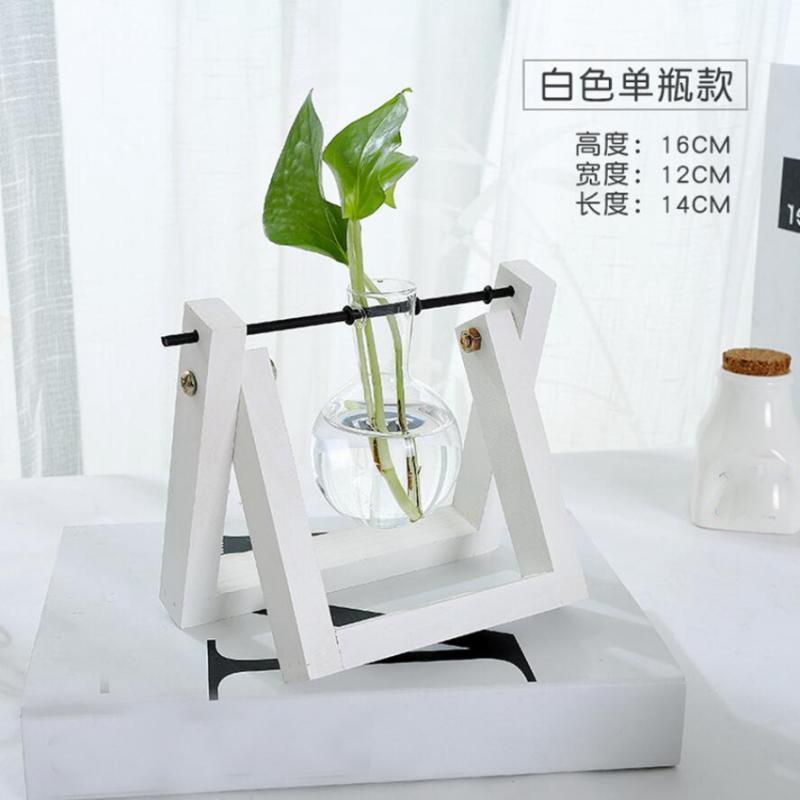 Vintage Glass Tabletop Hydroponic Flower Vase