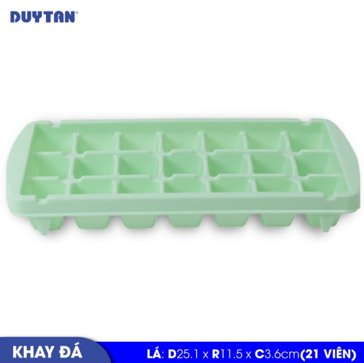 Khay đá 21 viên nhựa Duy Tân (25 x 11.5 x 3.6 cm) - 13009 - Giao màu ngẫu nhiên - Hàng chính hãng