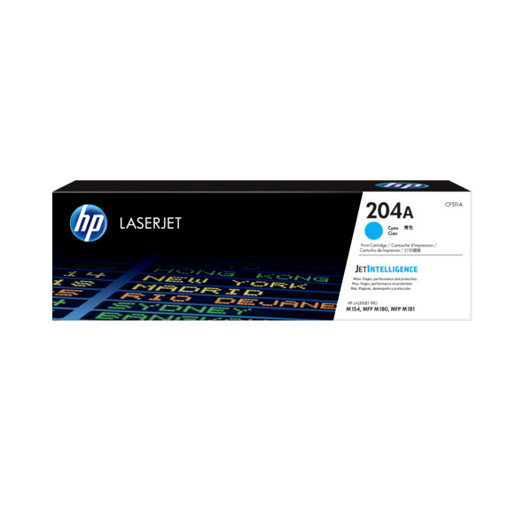 HP 204A Cyan Original LaserJet Toner Cartridge (CF511A)  -  Hàng Chính Hãng