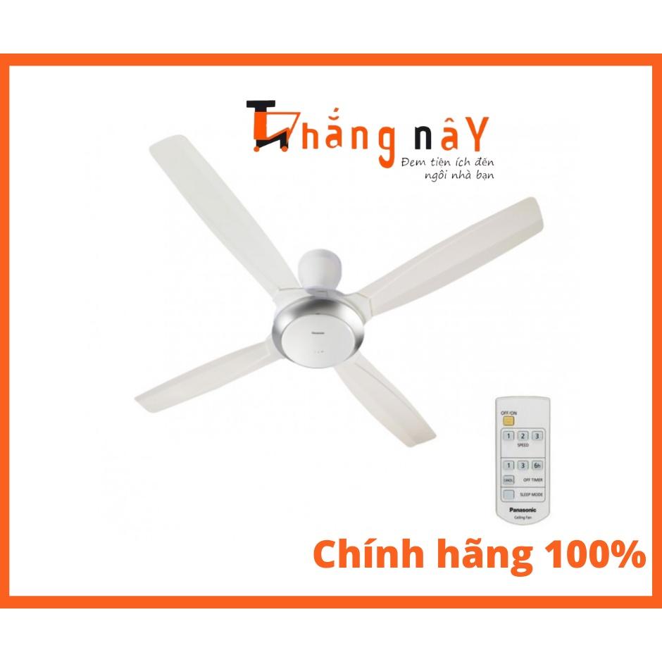 Quạt trần 4 cánh Panasonic F-56XPG / F-56XPG-W . Điều khiển từ xa - Hàng chính hãng