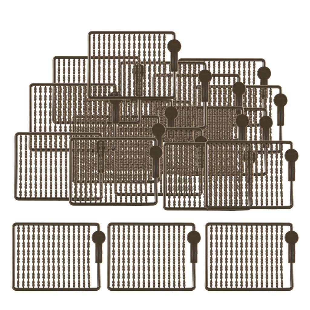 20 Cards 2400Pcs Carp Fishing Hair Rig Boilie  Dumbell Stops Stoppers