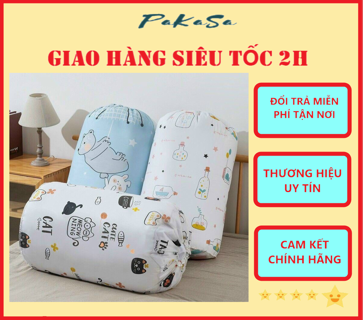 Túi Đựng Quần Áo Chăn Mềnh Dây Rút Gọn Nhẹ Vải Dù Chống Thấm Nước PaKaSa - Hàng Chính Hãng 