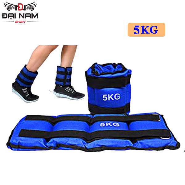 Bộ 2 Băng Tạ Cát 5kg Đeo Chân Tay Hỗ Trợ Tập Luyện Thể Thao,Chạy Bộ Cao Cấp Đại Nam Sport