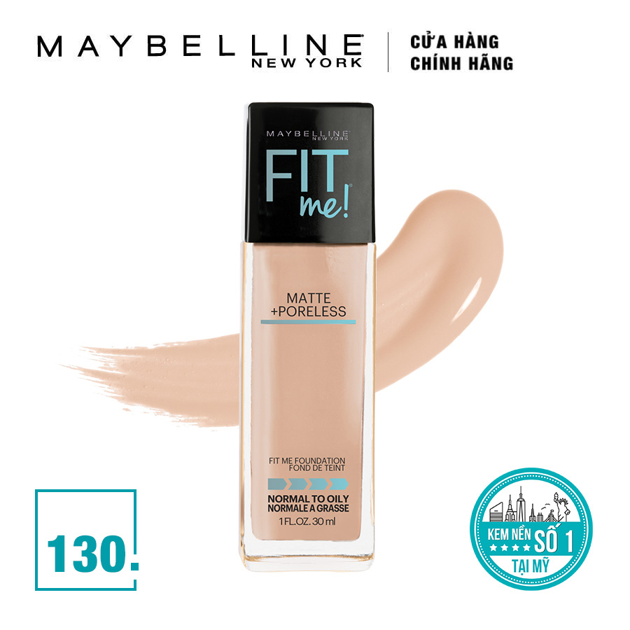 Kem Nền Mịn Lì Tự Nhiên Maybelline Fit Me - Màu 130 Buff Beige 30ml