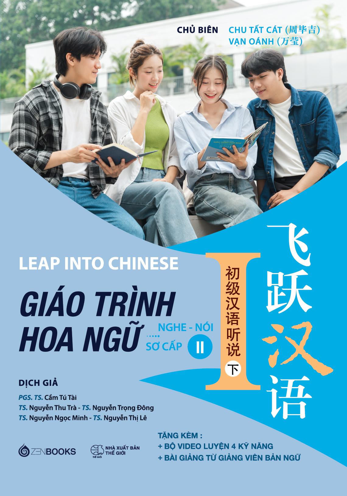 Sách - Leap Into Chinese - Giáo Trình Hoa Ngữ - Nghe-Nói - Sơ Cấp 2
