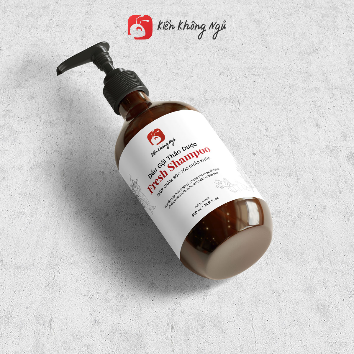 Dầu gội thảo dược Fresh Shampoo giảm rụng tóc, giảm gàu, nuôi dưỡng tóc mềm mượt và chắc khỏe từ gốc 500ml