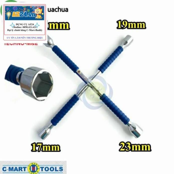 Tuýp chữ thập mở bánh xe F0010B-400 17x19x21x23mm