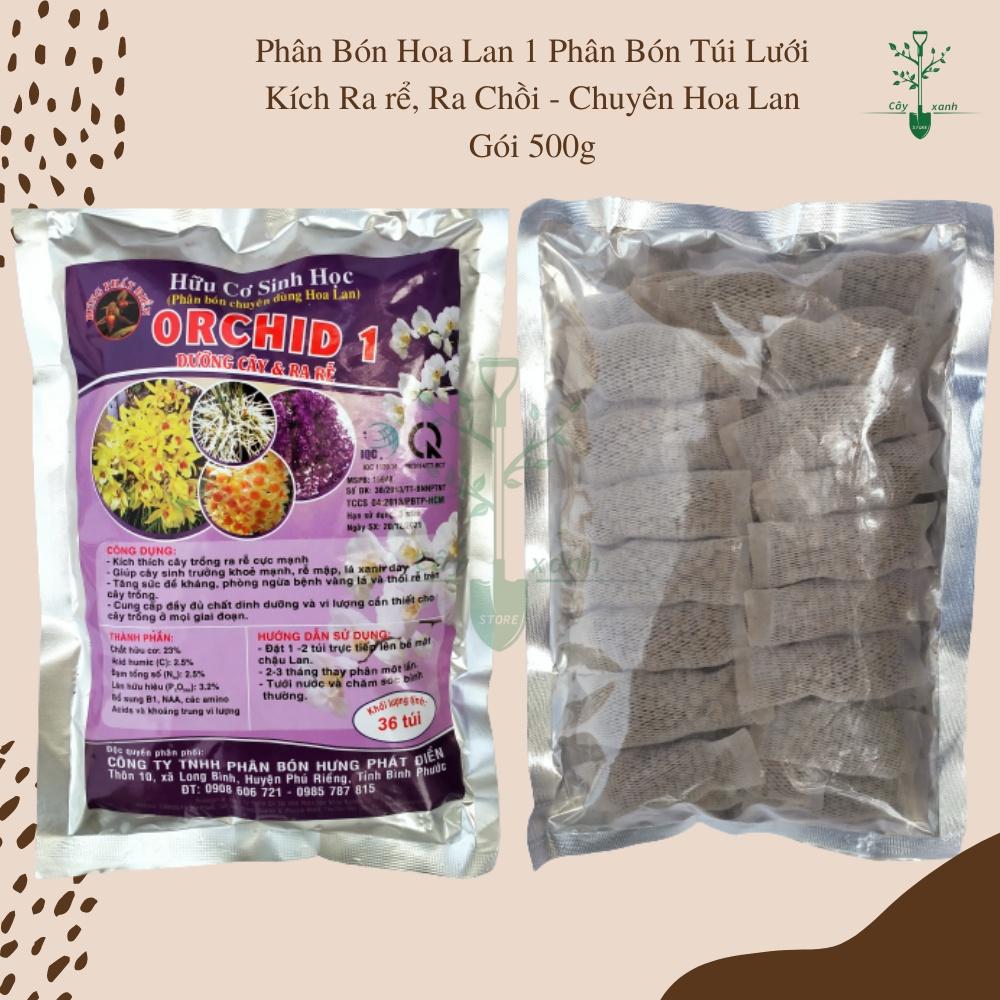 Phân Bón Hoa Lan 1 Phân Bón Túi Lưới Kích Ra rể, Ra Chồi - Chuyên Hoa Lan Gói 500g