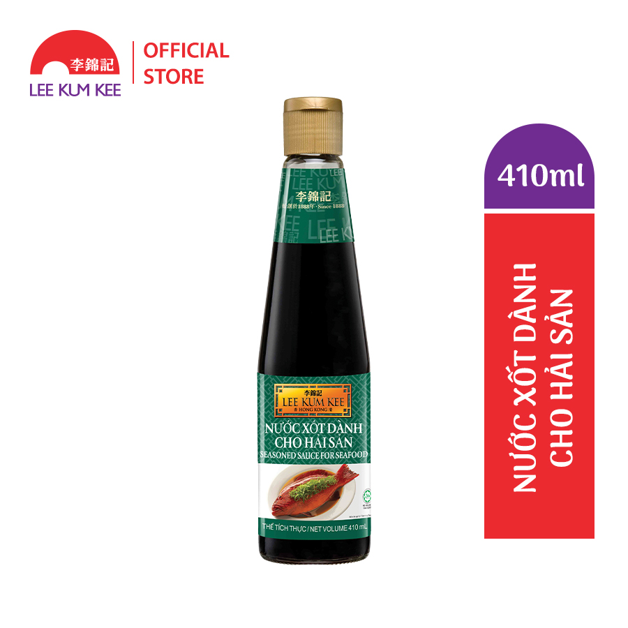 Nước xốt Lee Kum Kee Seasoned Sauce For Seafood (410ml/chai) dành cho hải sản có thể dùng chay