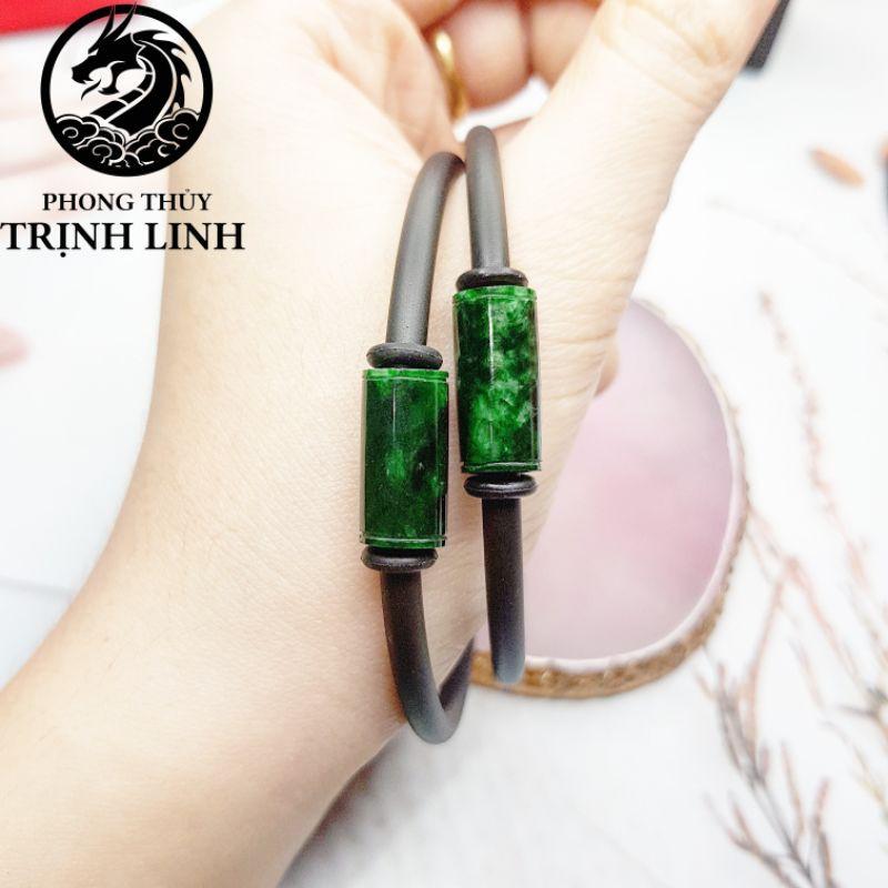 VÒNG TAY LU THỐNG XANH LÁ DÂY CAO CAU CAO CẤP