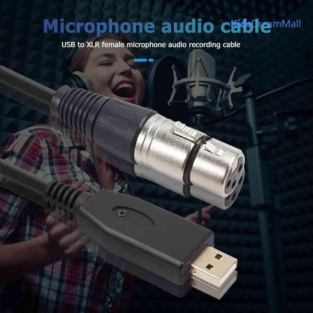 Mới Dây Cáp Chuyển Đổi Cổng USB Sang Cổng XLR 3-Pin