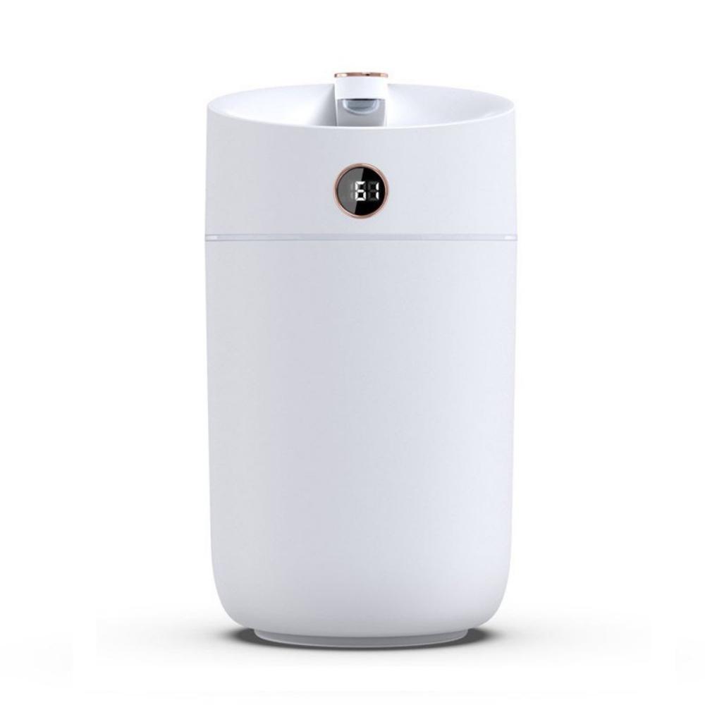 Máy xông tinh dầu cỡ lớn Humidifier dung tích 3L, tạo độ ẩm phòng điều hòa, khuếch tán tinh dầu, đèn Led - Máy Màu Trắng,Máy  3TD Quế