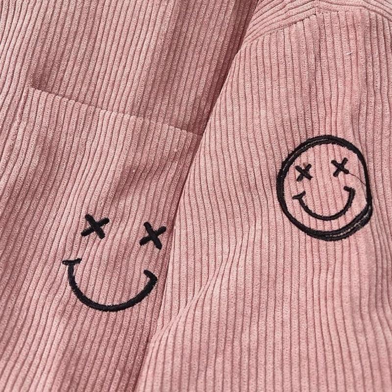Áo Sơ Mi Nhung Gân ICON SMILE Thêu