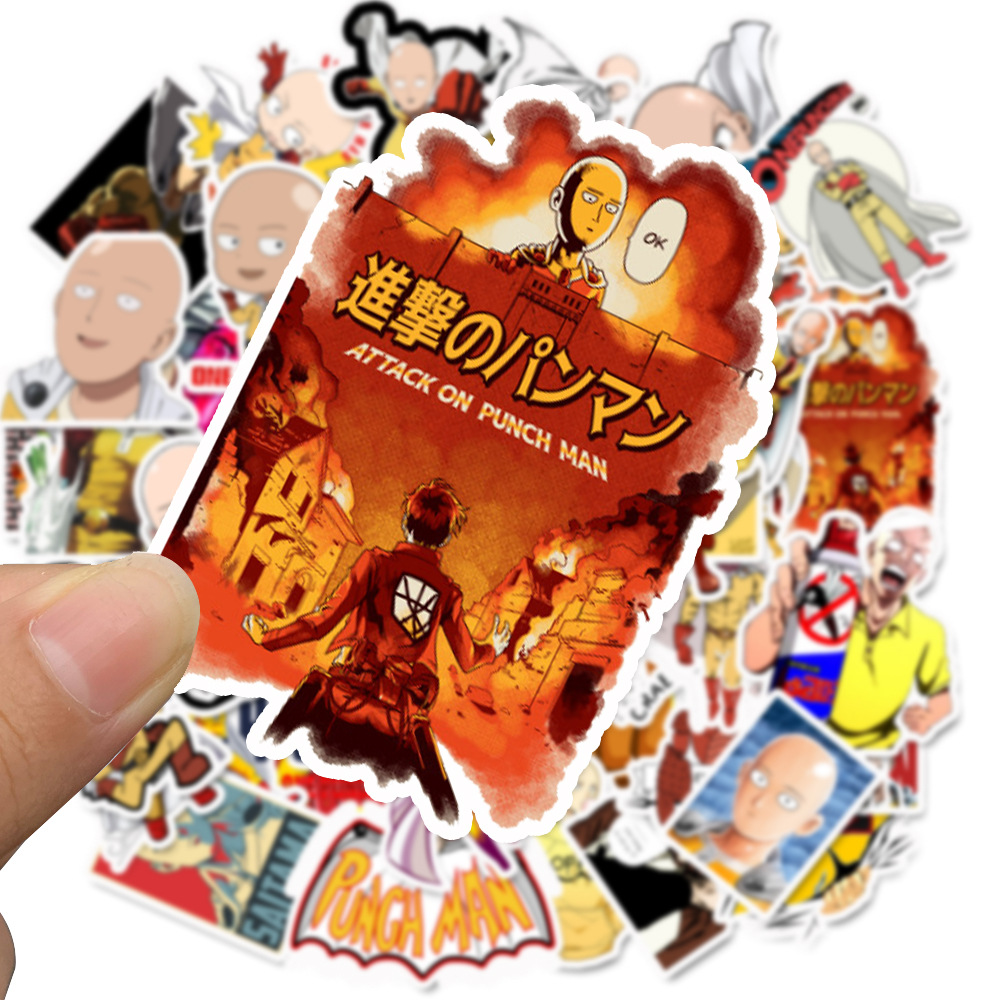 Sticker 49 miếng hình dán One punch man