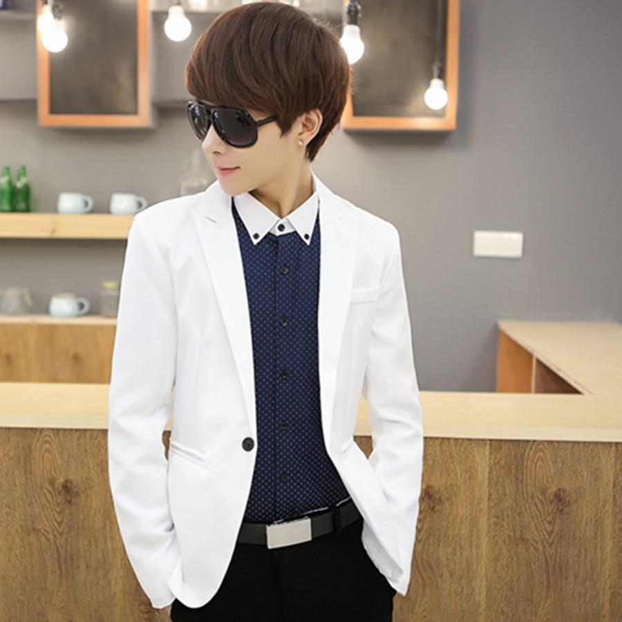 Áo vest nam Cao Cấp full size màu Trắng