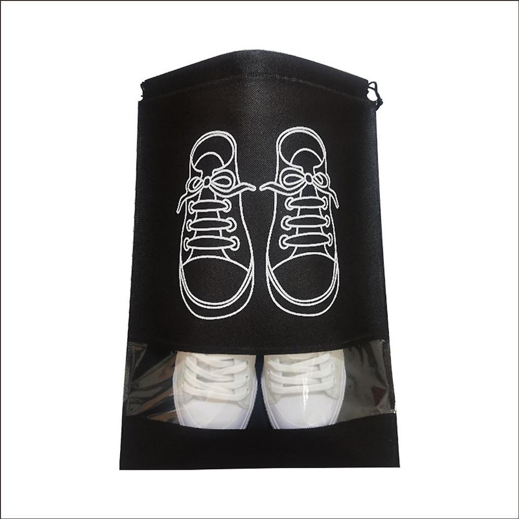 (Hot New) Túi Đựng Giày Dép Dây Rút Chống Bẩn Poly Chống Thấm Nước Du Lịch Dây Rút Size To 43x32 cm Loại Tốt