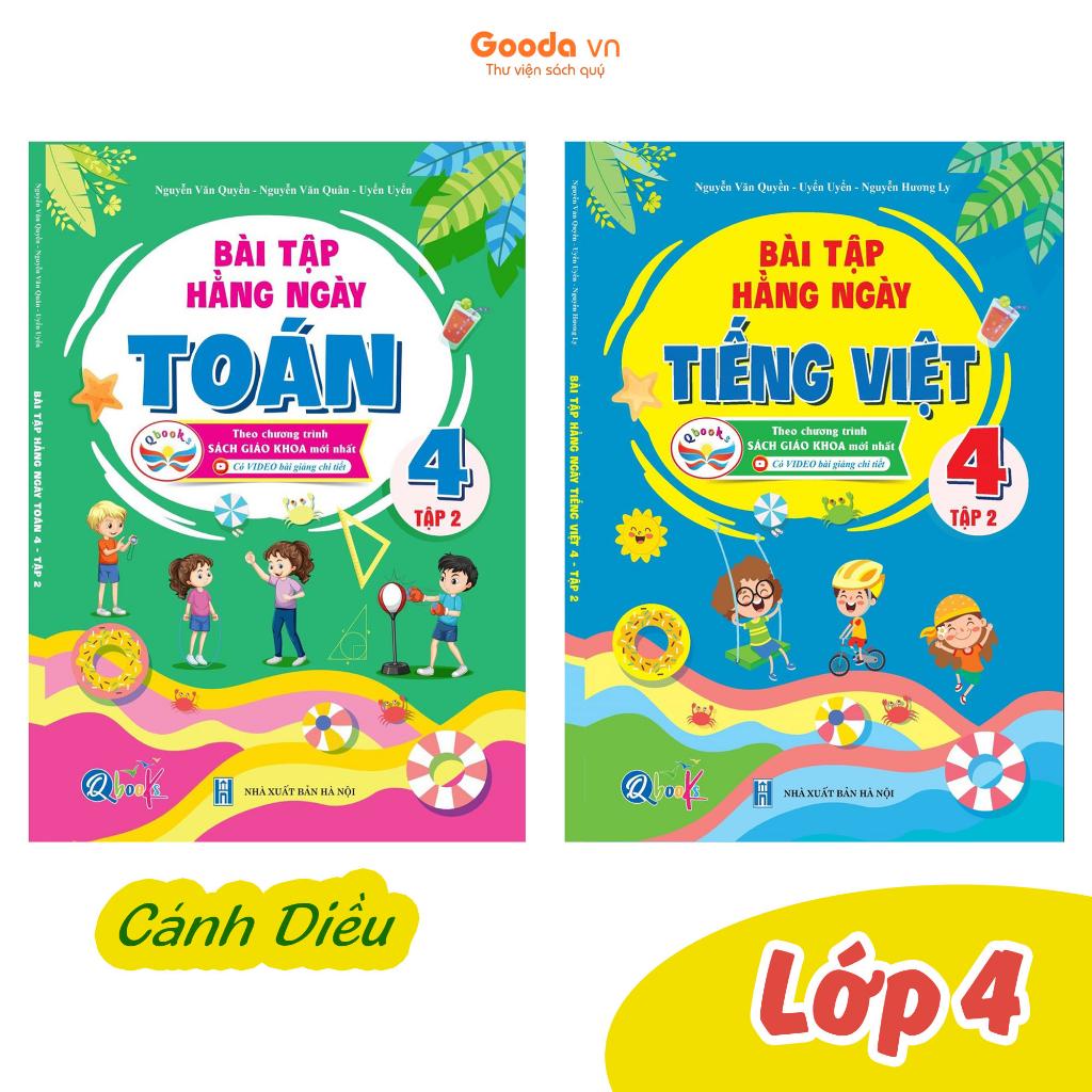 Combo Bài Tập Hằng Ngày Toán, Tiếng Việt Lớp 4 - Cánh Diều - Bản Quyền