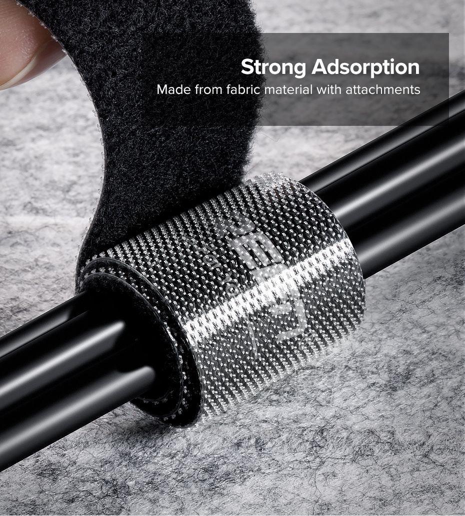 Ugreen UG60485LP124TK 5M cỡ 15mm băng dán Velcro màu đen ngang 1.5cm - HÀNG CHÍNH HÃNG