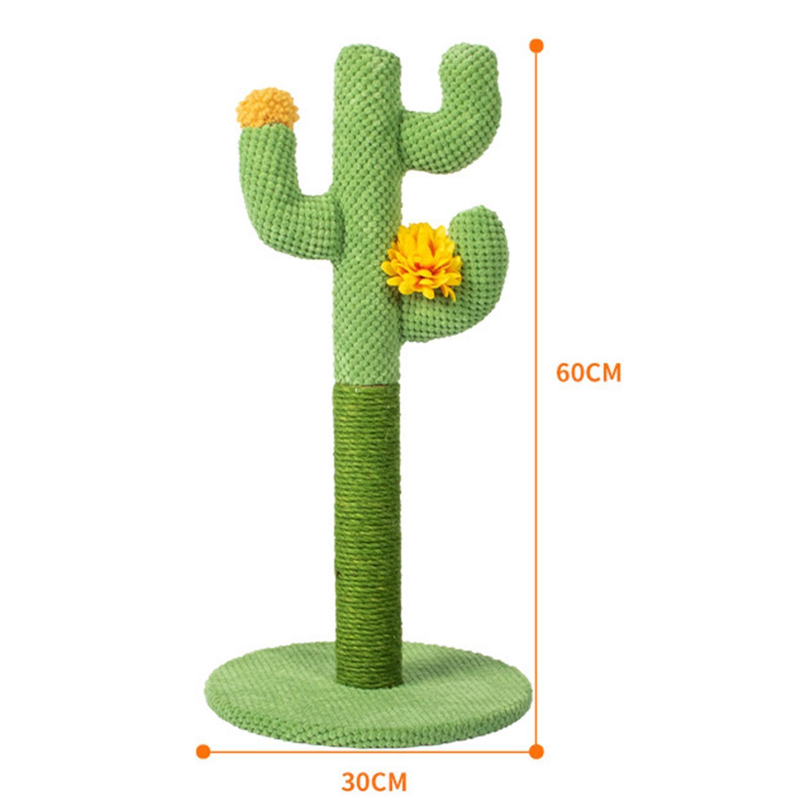 Funny Cactus Cat Scratching Post Climbing Tree Tower Scratcher Kitten Toys