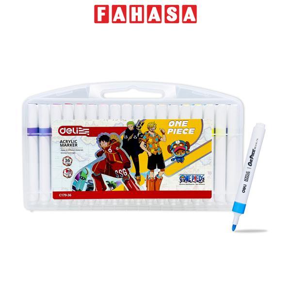 Hộp 36 Bút Màu Acrylic Marker One Piece - Deli C179-36