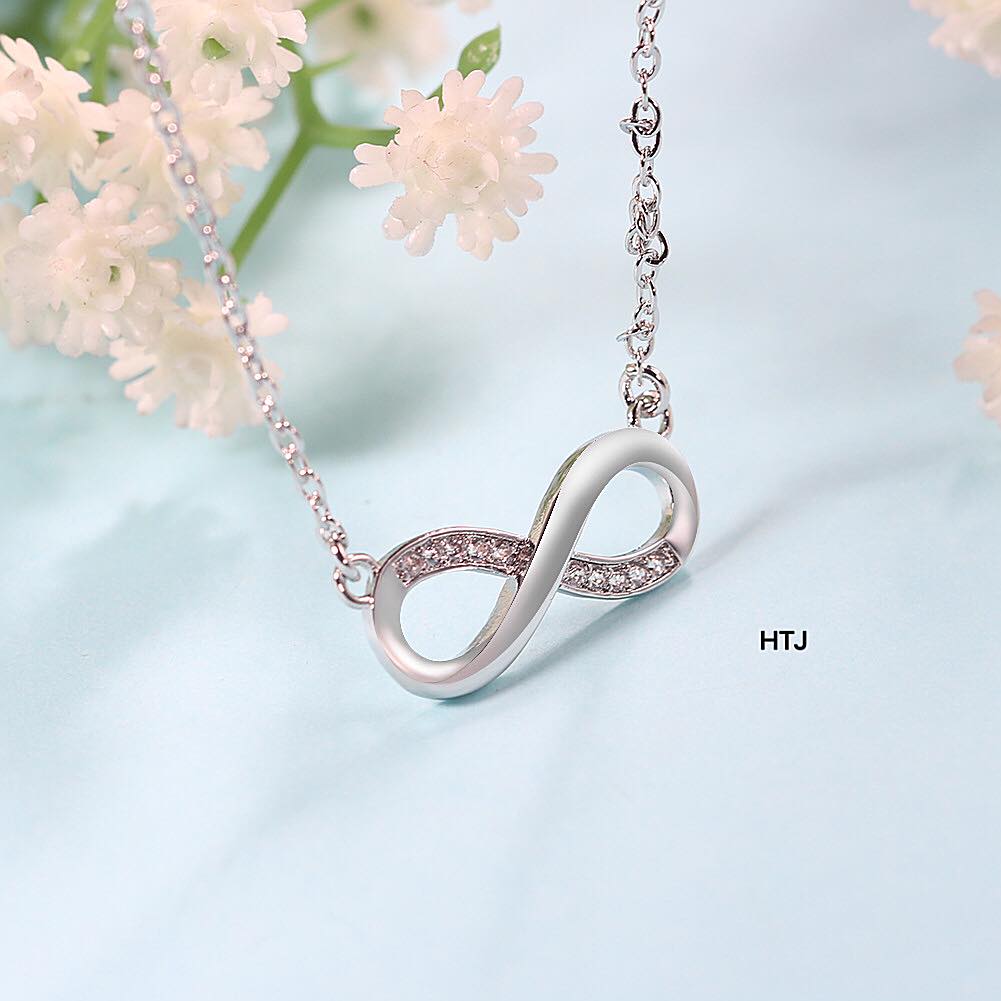 Dây chuyền nữ mặt vô cực chất liệu bạc s925 MS6