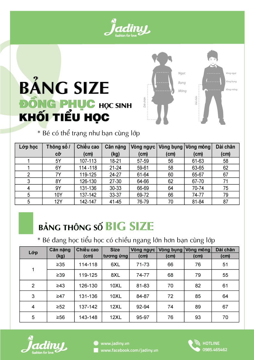 Áo học sinh bèo ngực big size , sơ mi học sinh cấp 1 cấp 2 Jadiny  GDP010