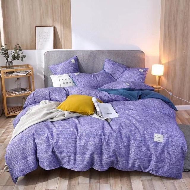 Set Chăn Ga Gối Cotton Tici Hàng Nhập Khẩu Cao Cấp 4 Món 6 Màu Bắt Mắt