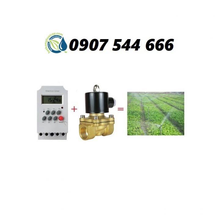 Bộ Tưới Cây Tự Động - Combo gồm Van điện từ + hẹn giờ KG316T-II