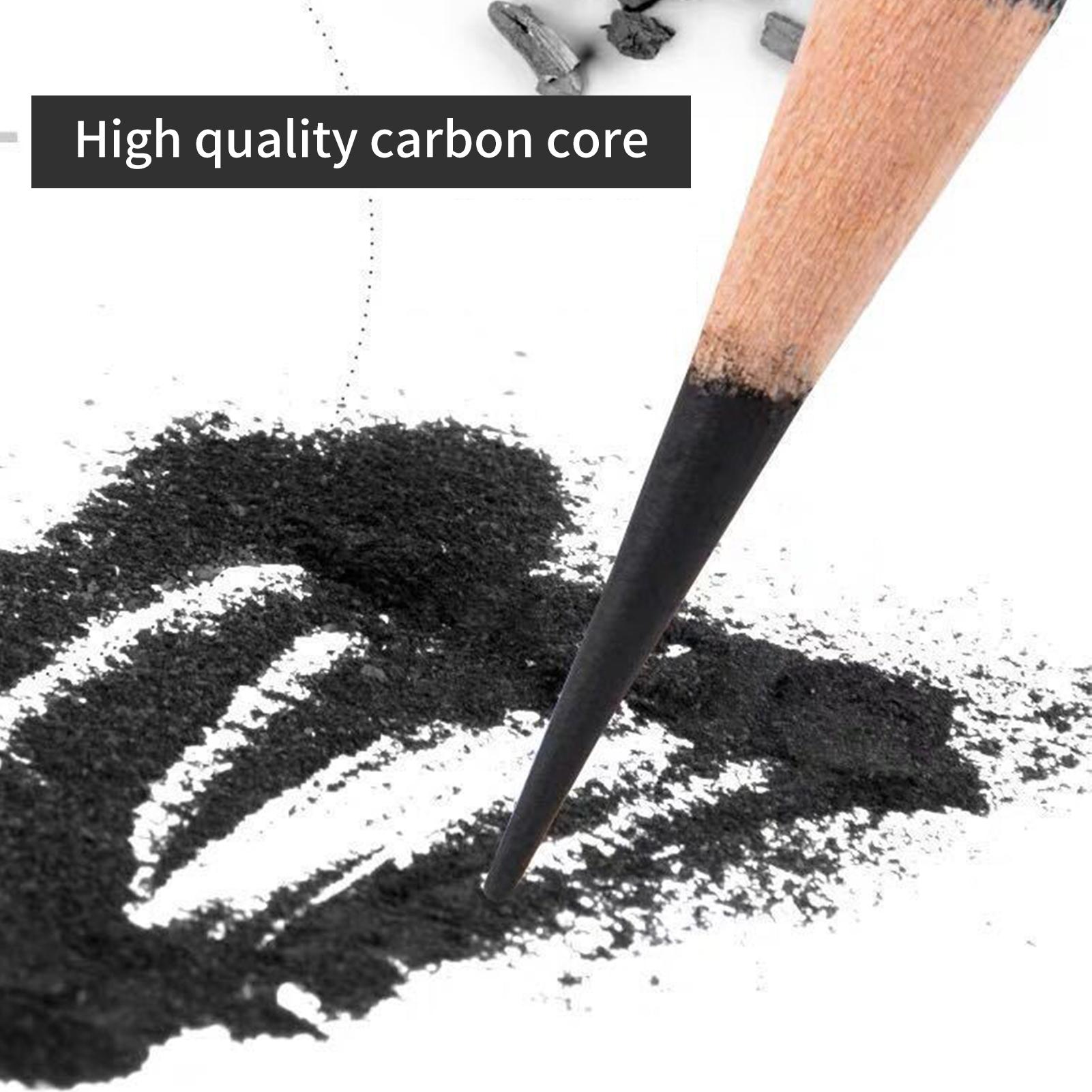 29/30PCS Pencil Set Draw Sketching Charcoal Pencil Art Professional Art Supplies with Storage Bag Portrait Drawing Tool