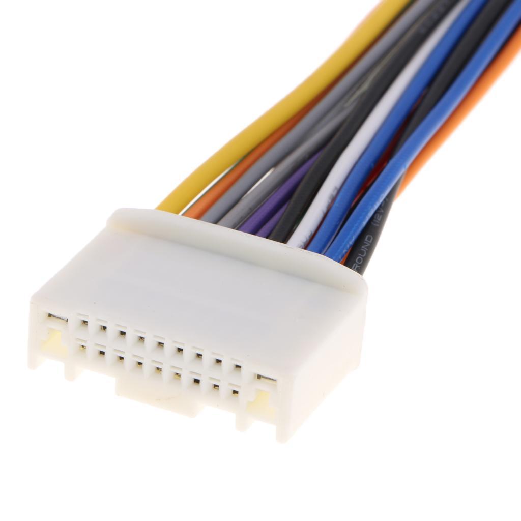 5-20pack  Dual Car Audio Wiring Harness Stereo 12 pin Wire Connector for