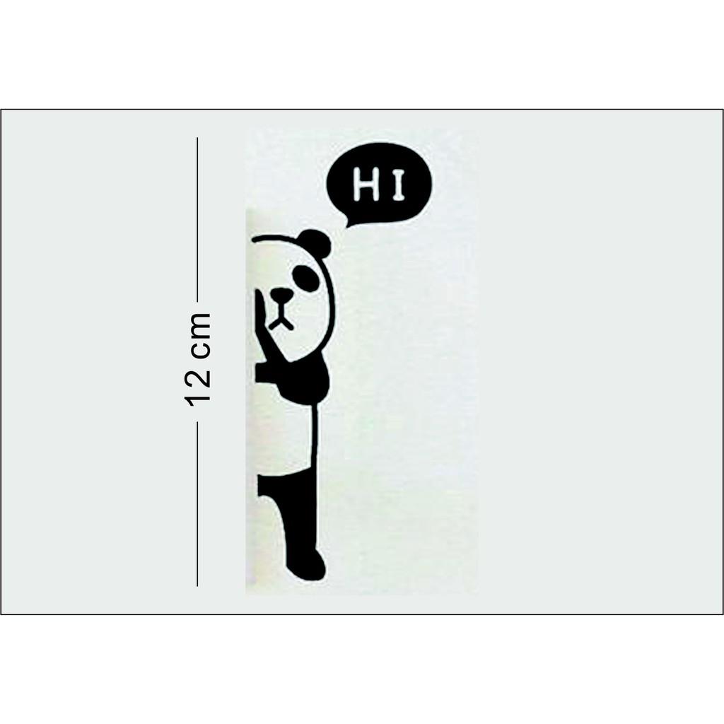 Hình ảnh Combo 2 Tấm Sticker Trang Trí Công Tắc Đèn  ( Gấu Hi )