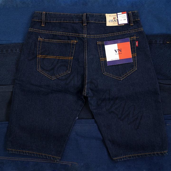 Quần short jean nam ngắn cao cấp big size chất bò kiểu trơn đơn giản