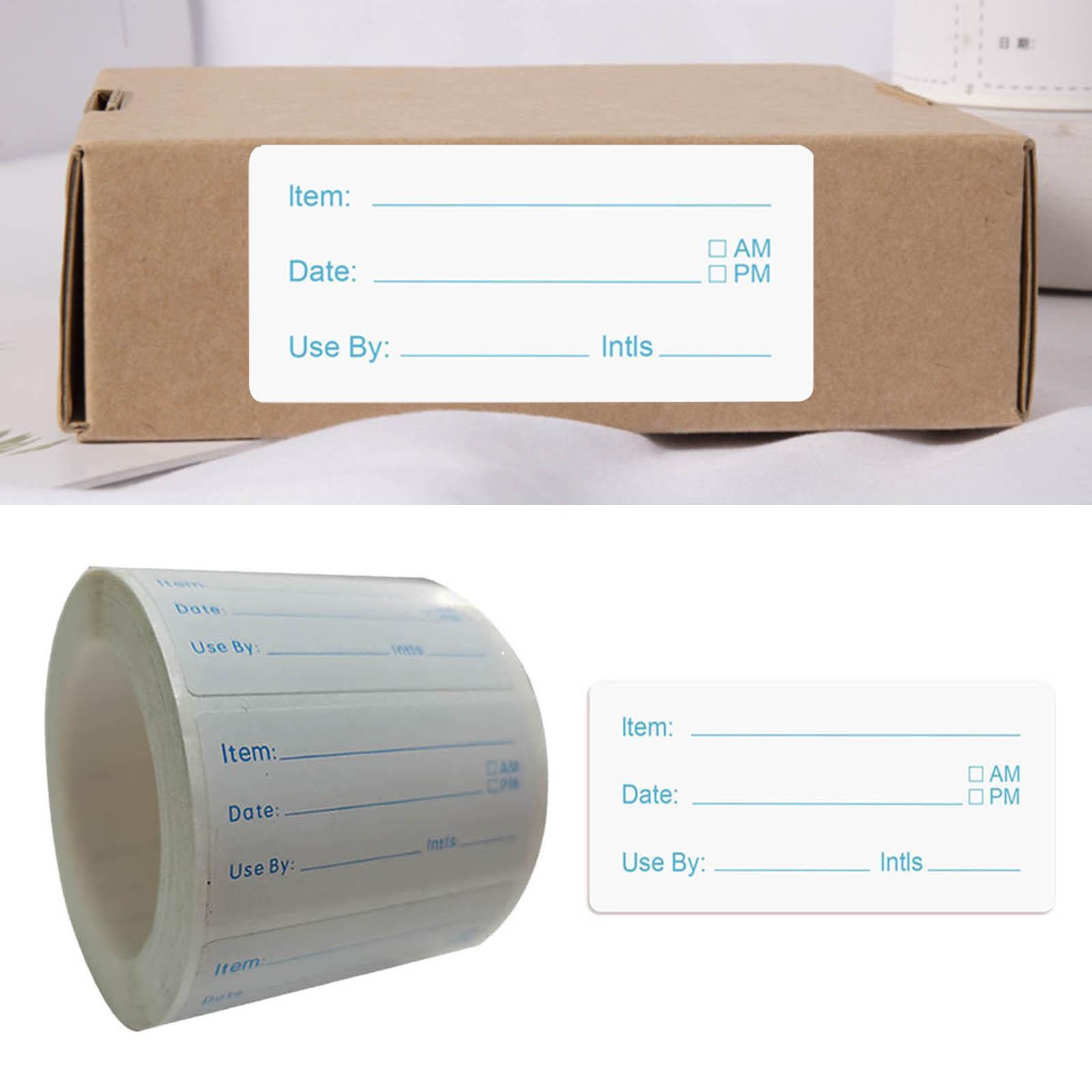 2 Rolls 1000x Refrigerator Freezer Food Labels Meal Prep Date Mark Stickers