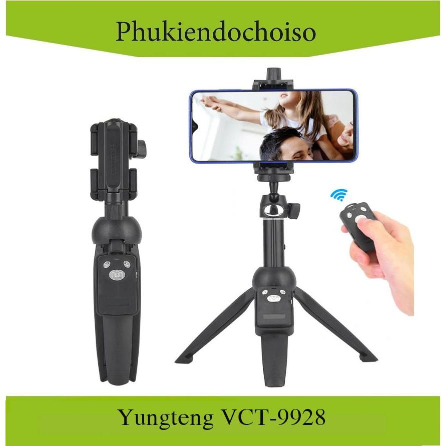 Gậy chụp ảnh có chân đế Yunteng YT9928, có điều khiển Bluetooth - Hàng Chính Hãng