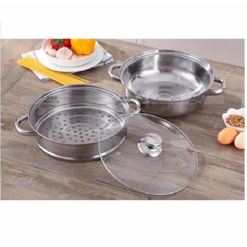 Nồi hấp inox 2 tầng đa năng