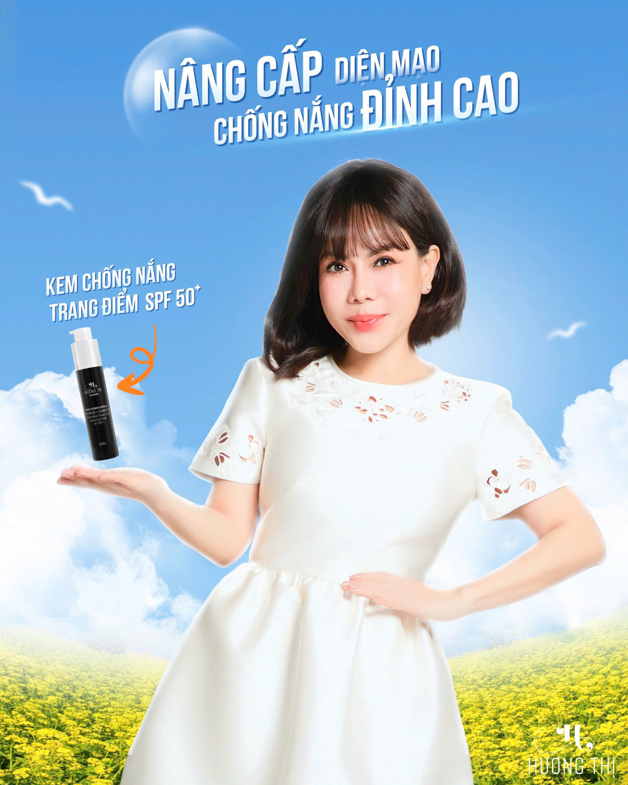 Kem Chống Nắng Trang Điểm Hương Thị 50ml
