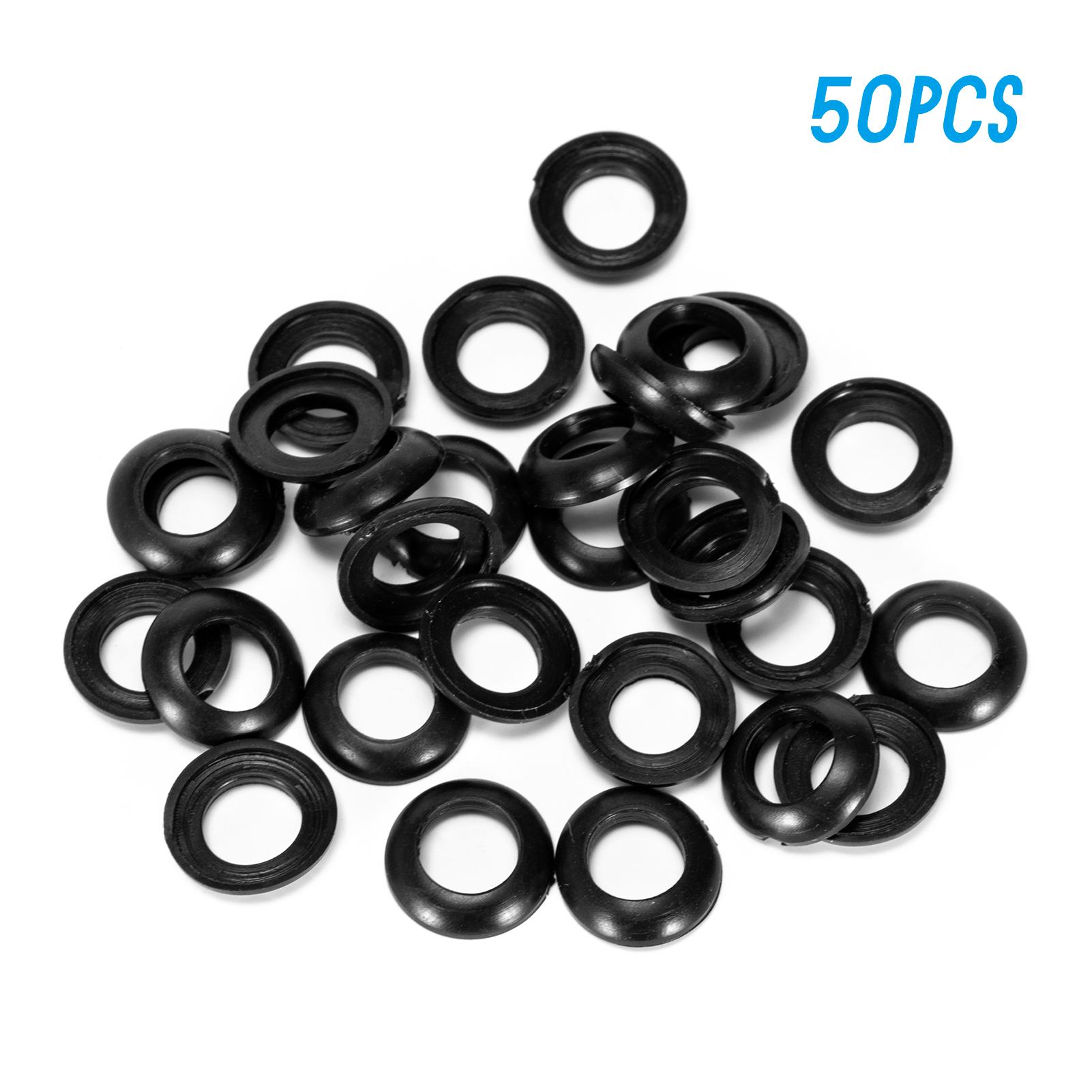 50 Vòng kiểm tra cuộn dây cần câu cá, chất liệu PVC có độ đàn hồi tốt